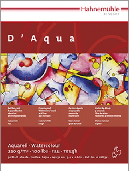 Aquarellkarton Hahnemühle D´ Aqua 220g/m² rau