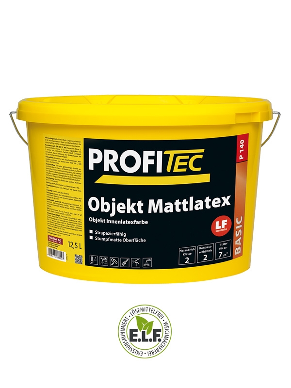 Wandfarbe Profitec Objekt Mattlatex P 140